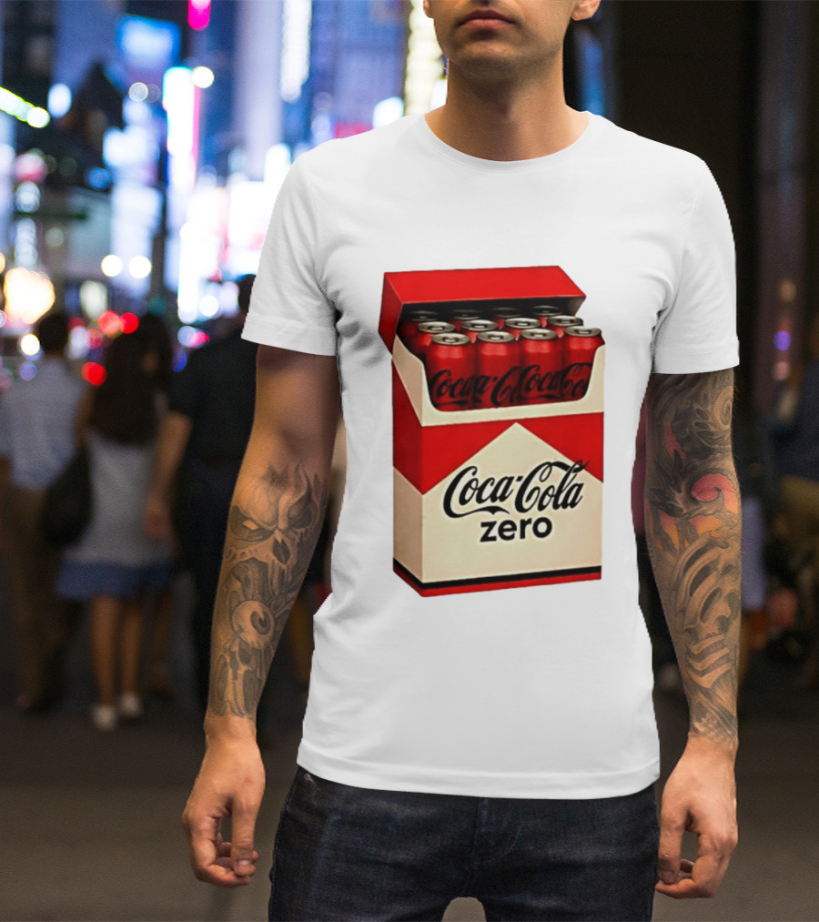 Coca Cola Zero Take The Edge Off Red Box Cans T-Shirt