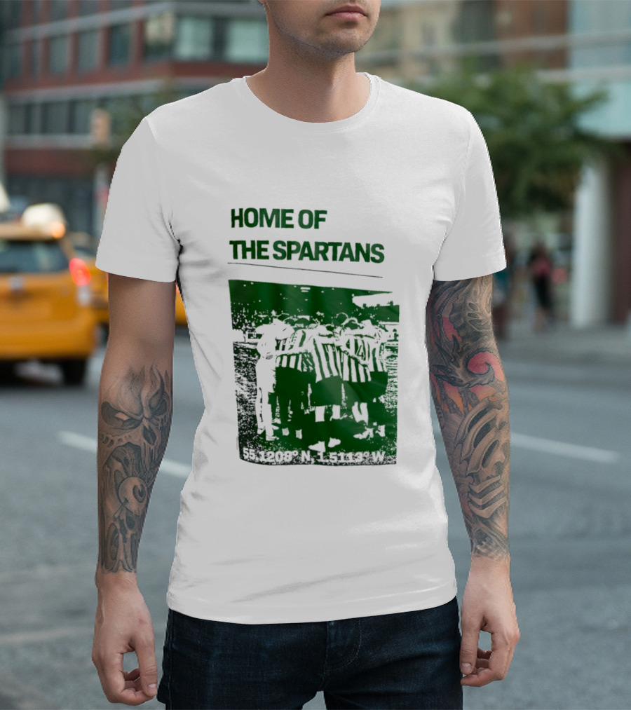 Home Of The Spartans 55.1208° N 15113° W T-Shirt