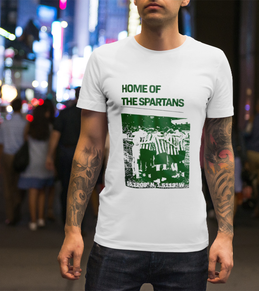 Home Of The Spartans 55.1208° N 15113° W T-Shirt