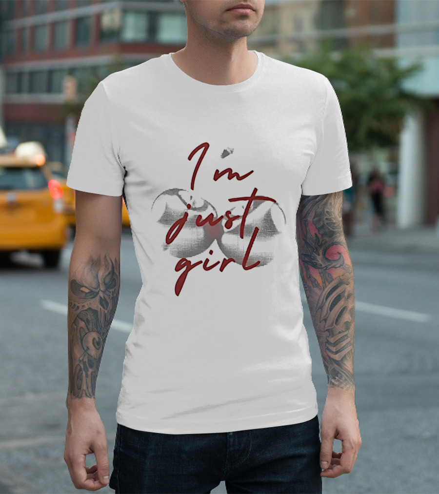 I'm Just A Girl Twin Cherry T-Shirt