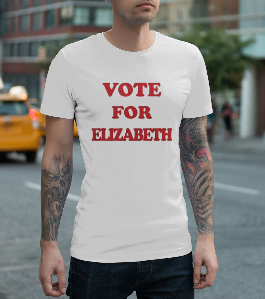 Vote For Elizabeth Bold Red T-Shirt