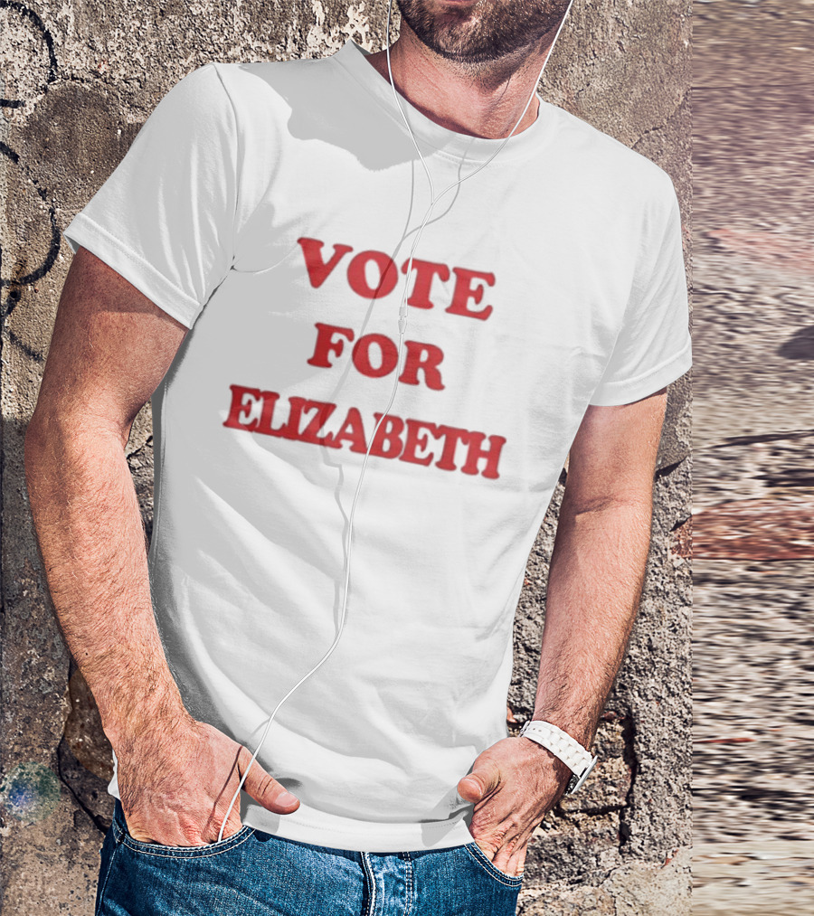 Vote For Elizabeth Bold Red T-Shirt