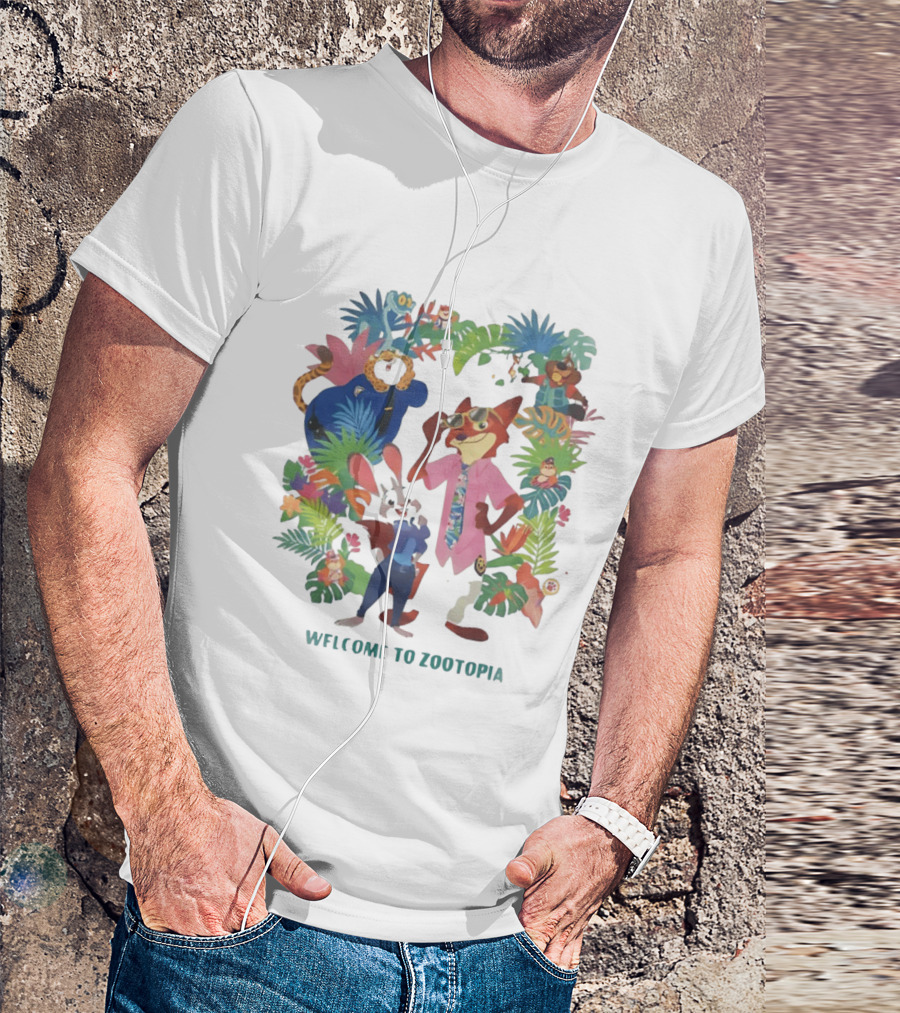 Welcome To Zootopia Enjoy Our Pawpsicle Jungle Adventure Characters T-Shirt
