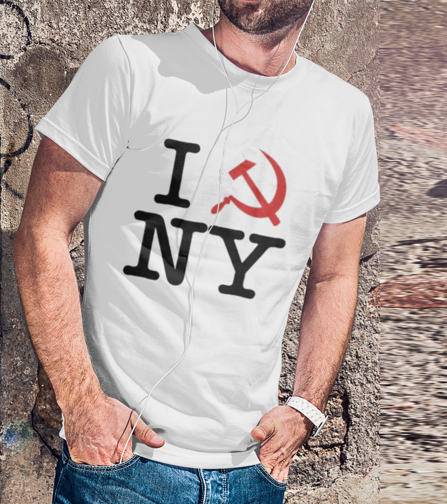 I Love NY Zohran Mamdani Hammer And Sickle T-Shirt