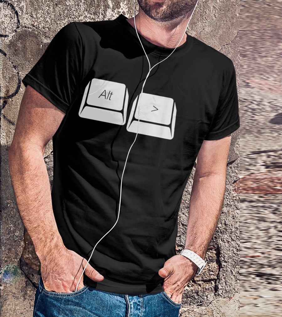 Alt Greater Than Keyboard Keys Shortcut T-Shirt