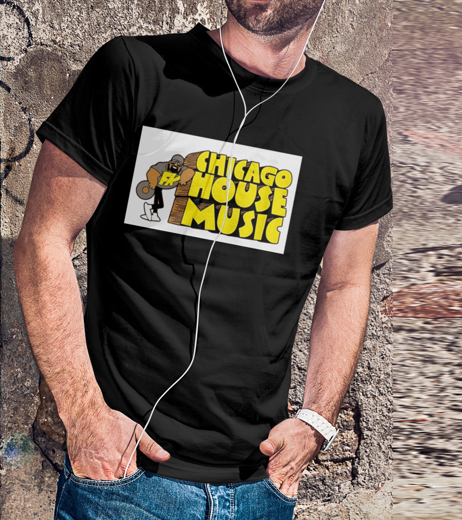 FK Chicago House Music Retro Vinyl DJ T-Shirt