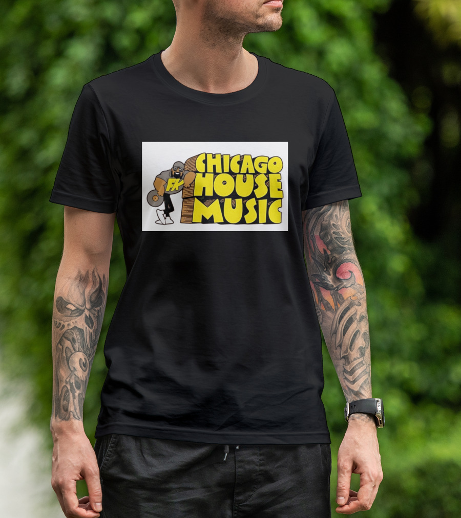 FK Chicago House Music Retro Vinyl DJ T-Shirt