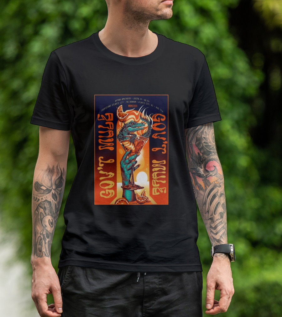 Gov't Mule August 7 Tropicana Showroom Atlantic City MMXXVI Alligator Cocktail T-Shirt