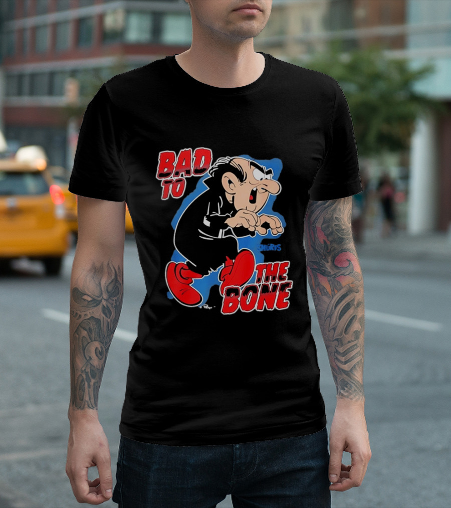 Gargamel Bad To The Bone Smurfs Cartoon Villain T-Shirt