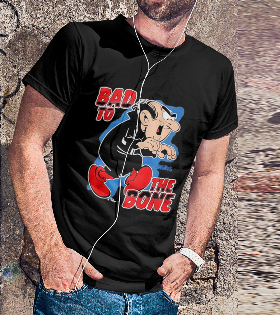 Gargamel Bad To The Bone Smurfs Cartoon Villain T-Shirt