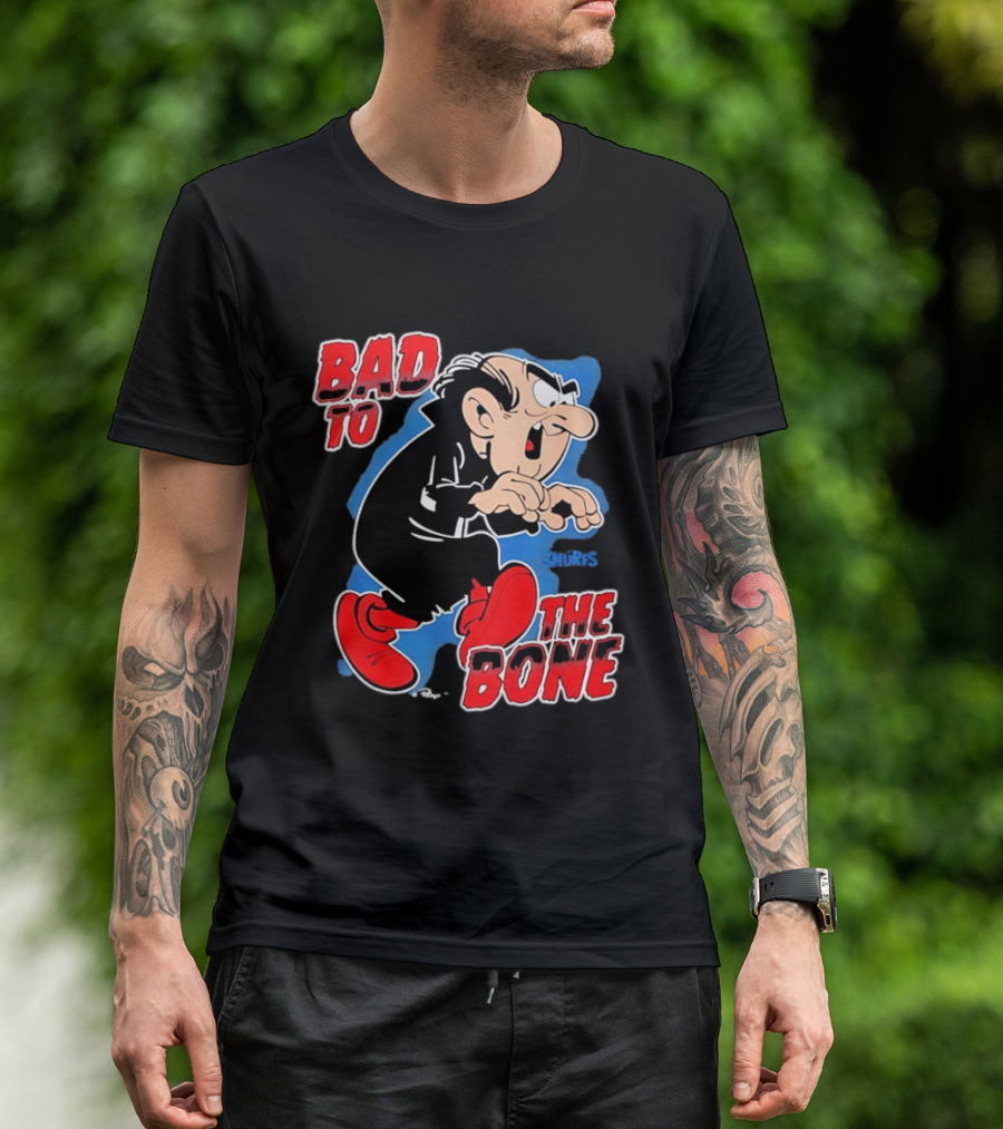 Gargamel Bad To The Bone Smurfs Cartoon Villain T-Shirt