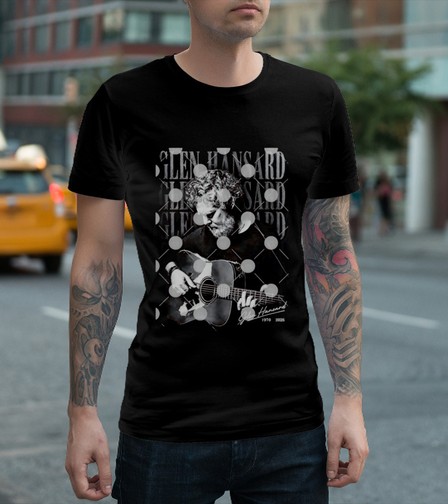 Glen Hansard 1970 2026 Singer Songwriter Musician Playing Guitar T-Shirt