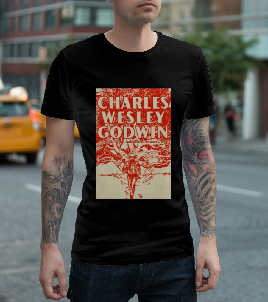 Charles Wesley Godwin Live At The Riviera Theater Charleston SC December 14 2025 T-Shirt