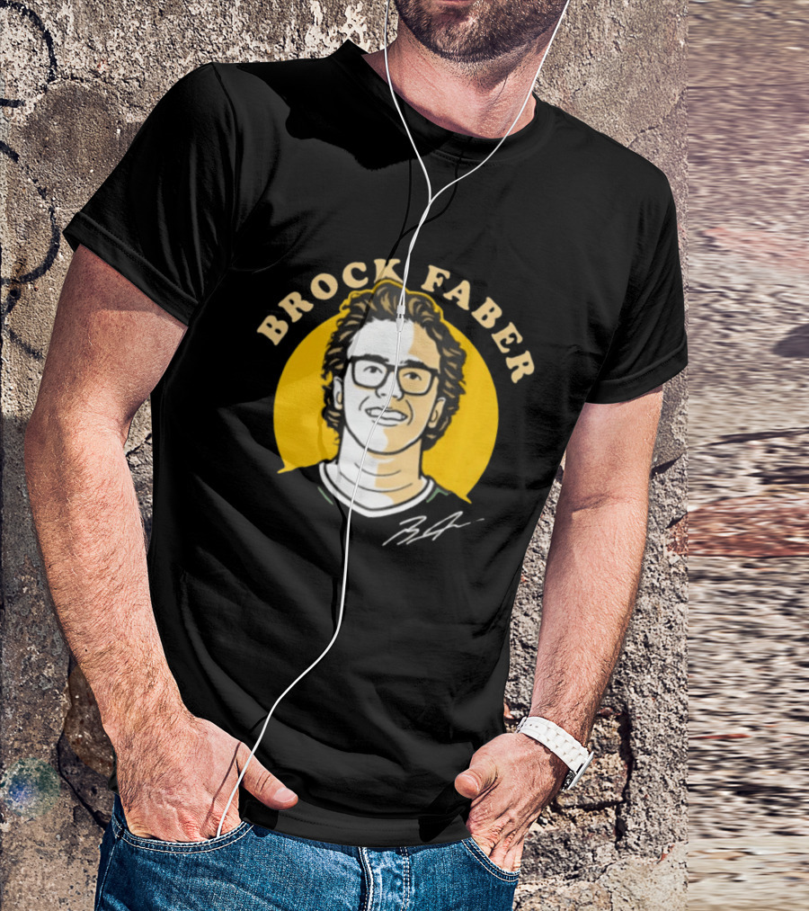 Brock Faber Minnesota Wild Comicstyle T-Shirt