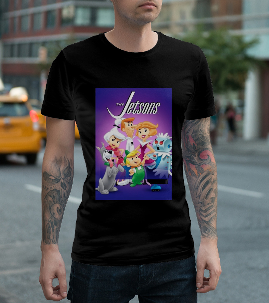 The Jetsons Family 2062 Animation Characters T-Shirt