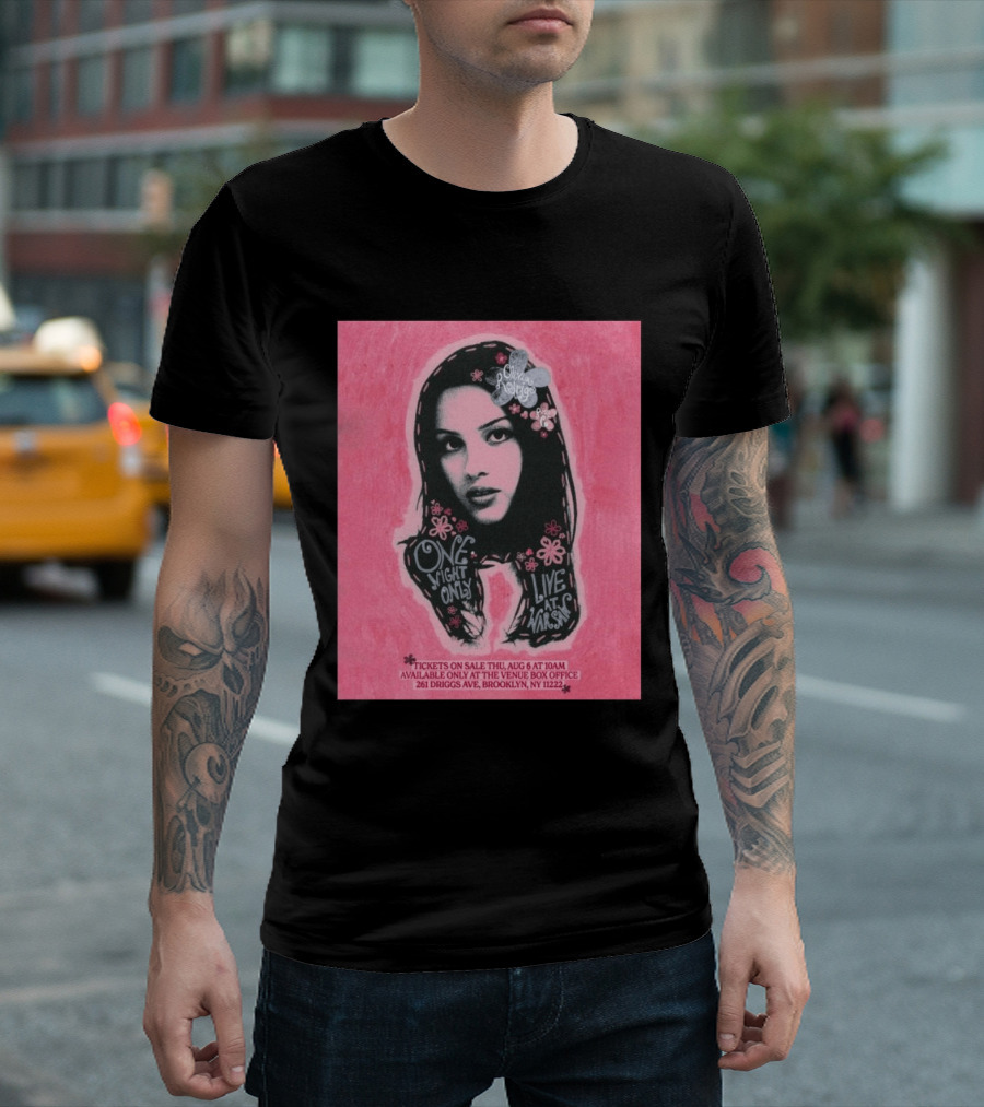 Tickets On Sale Thu Aug 6 At 10am Venue Box Office 261 Driggs Ave Brooklyn NY 11222 One Night Only Live At Warsaw T-Shirt