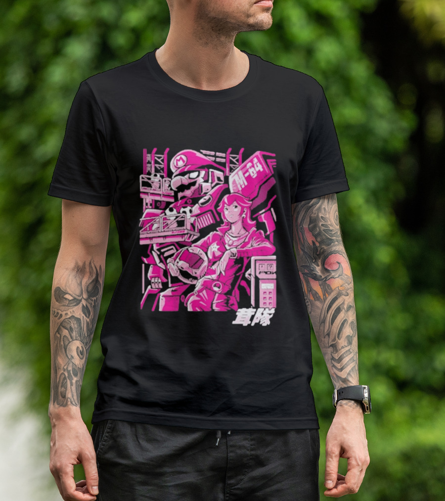Turtle Destroyer M 64 Japanese Manga Style Mario Kart T-Shirt