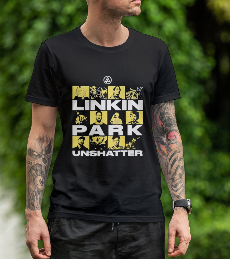 Linkin Park Unshatter Band Members Alternative Rock Compilation T-Shirt