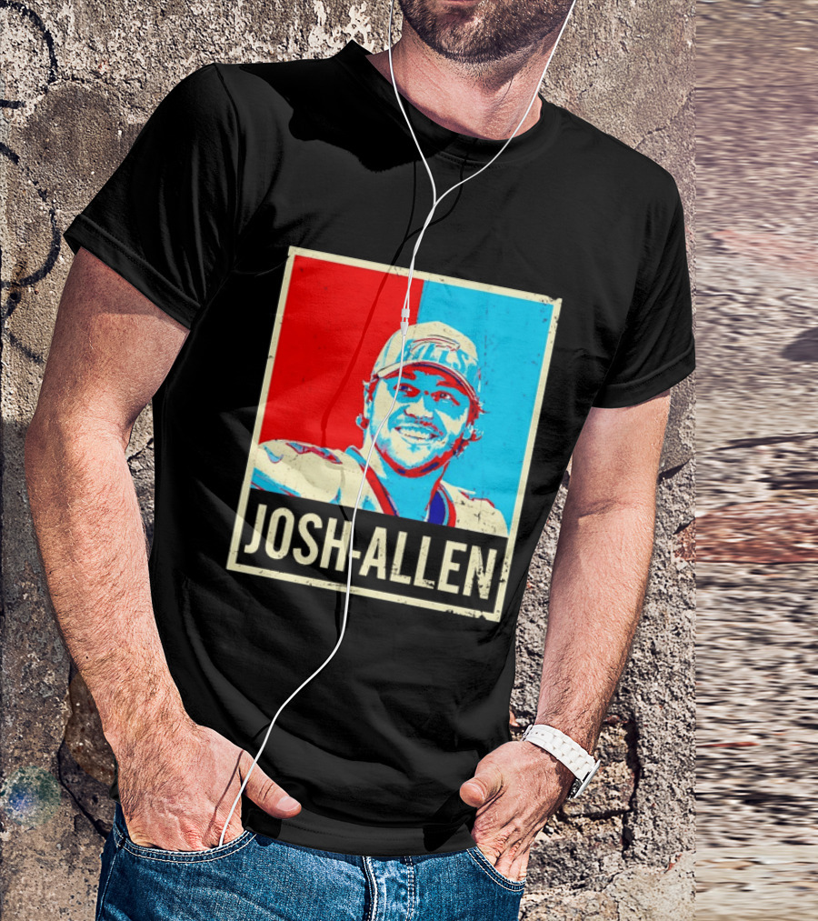 Distressed Josh Allen Buffalo Bills Pop T-Shirt