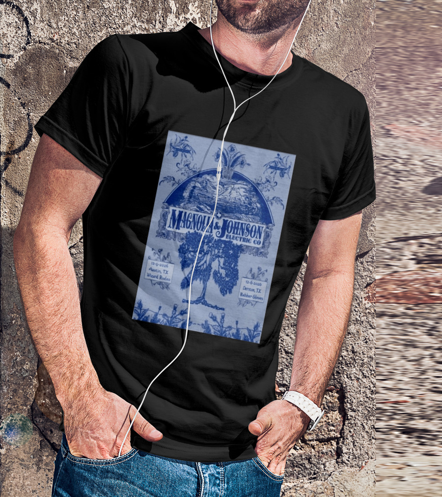 Magnolia And Johnson Electric Co Austin TX Wizard Rodeo Denton TX Rubber Gloves Dec 5 6 2026 T-Shirt