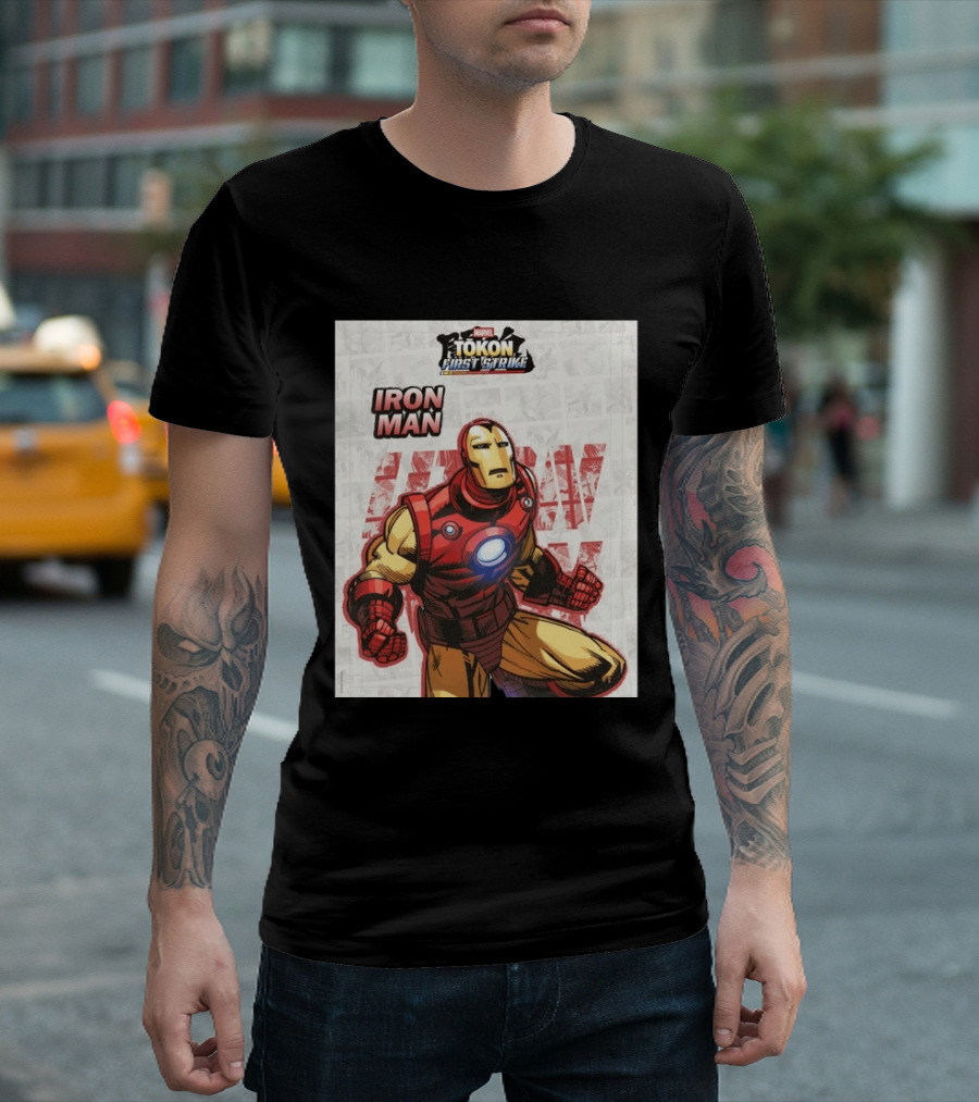 Marvel Tokon First Strike Iron Man Comic T-Shirt