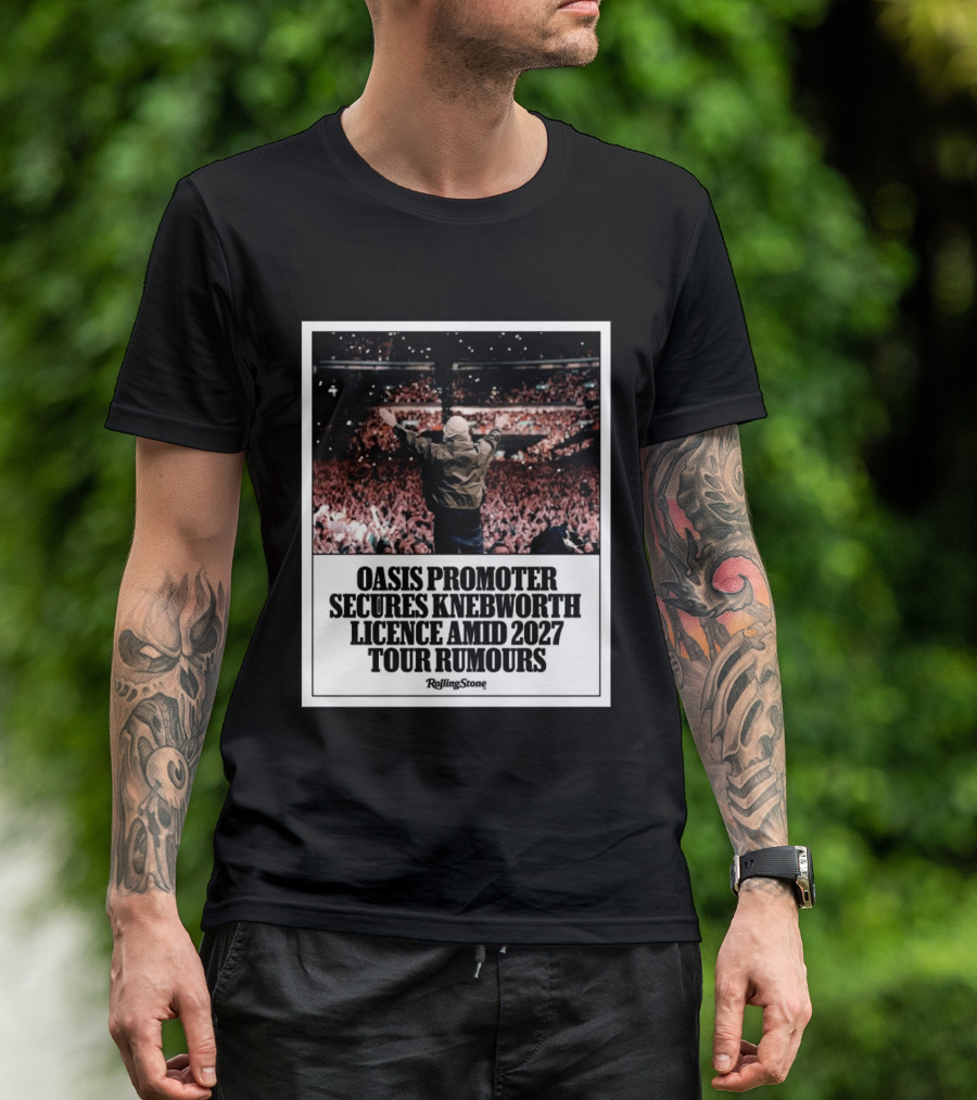Rolling Stone Oasis Promoter Secures Knebworth Licence Amid 2027 Tour Rumours T-Shirt