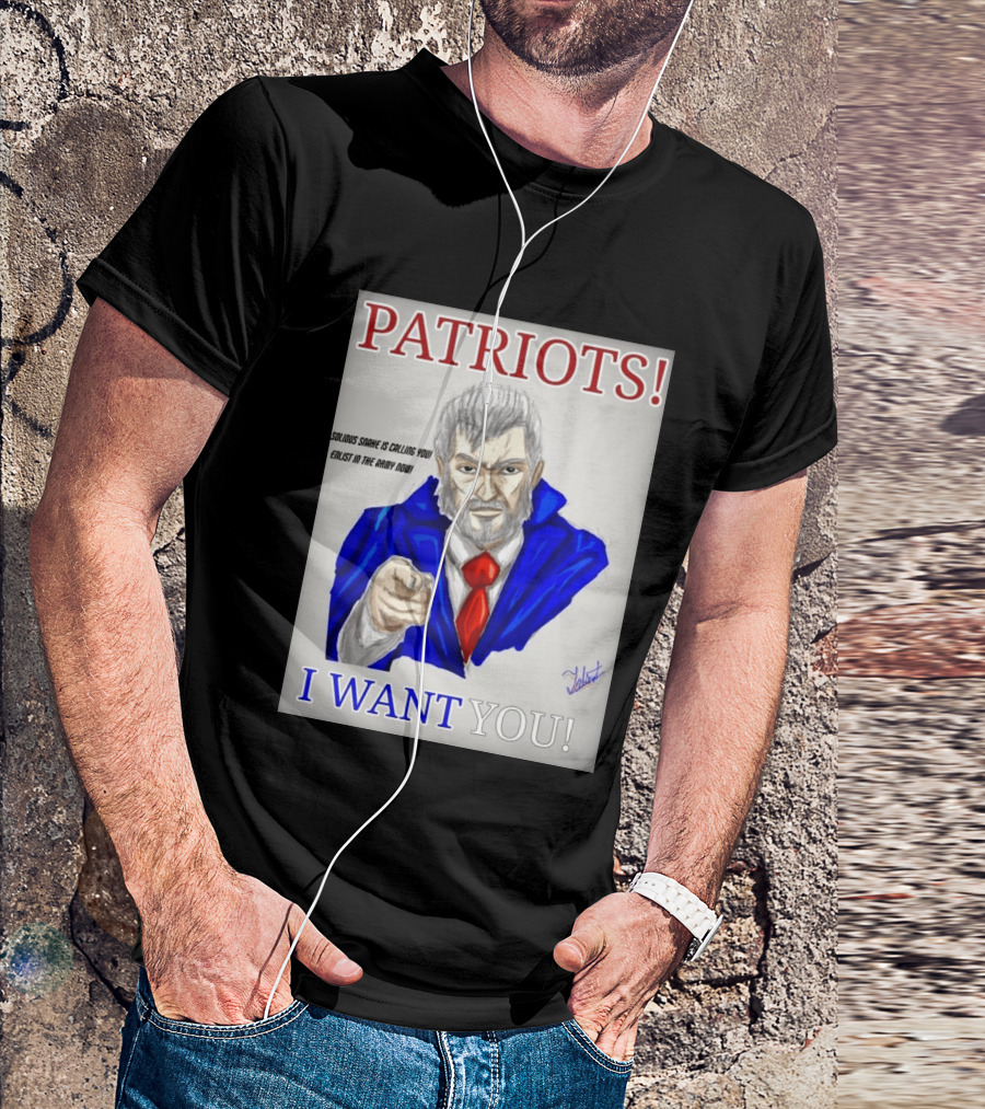 Patriots Solidus Snake Is Calling You Enlist In The Army Now I Want You T-Shirt