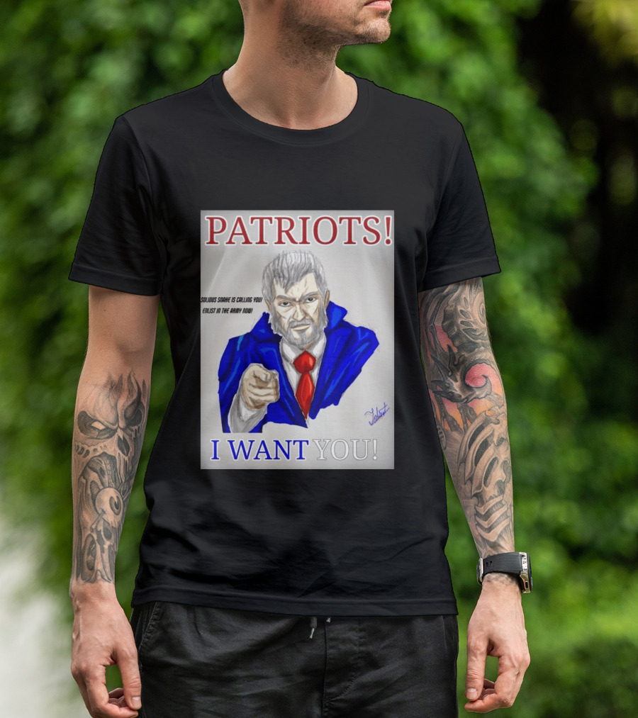 Patriots Solidus Snake Is Calling You Enlist In The Army Now I Want You T-Shirt