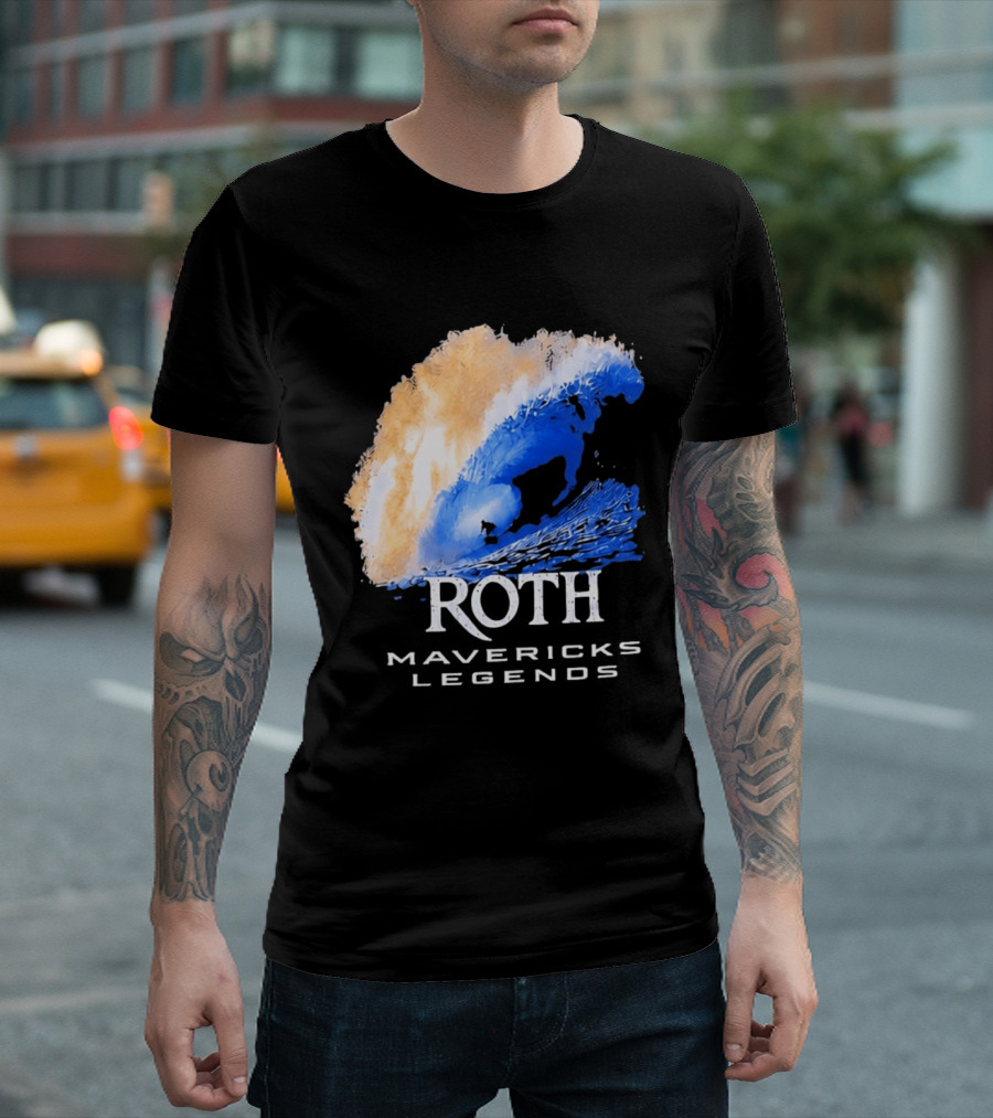 Roth Mavericks Legends Surfing Big Wave Iconography T-Shirt