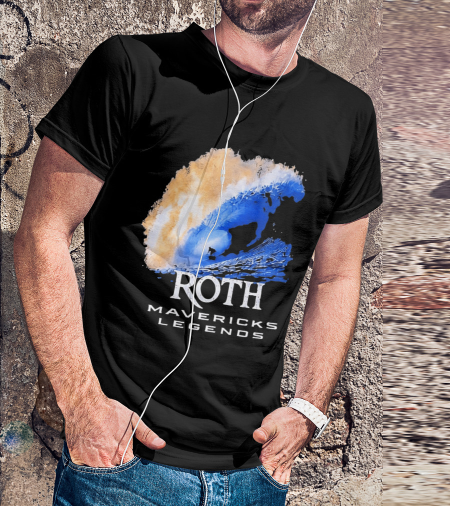 Roth Mavericks Legends Surfing Big Wave Iconography T-Shirt