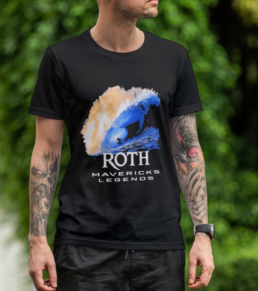 Roth Mavericks Legends Surfing Big Wave Iconography T-Shirt