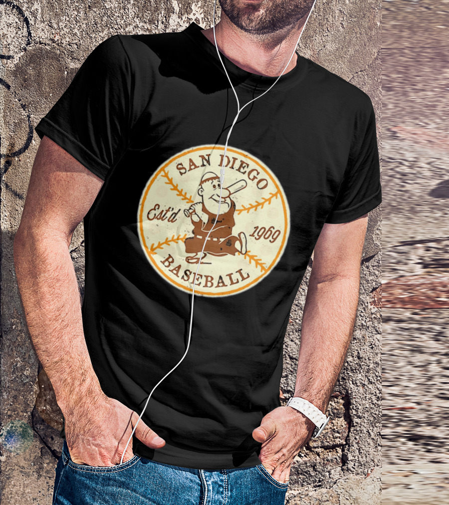 San Diego Padres Swinging Friar Est’d 1969 T-Shirt