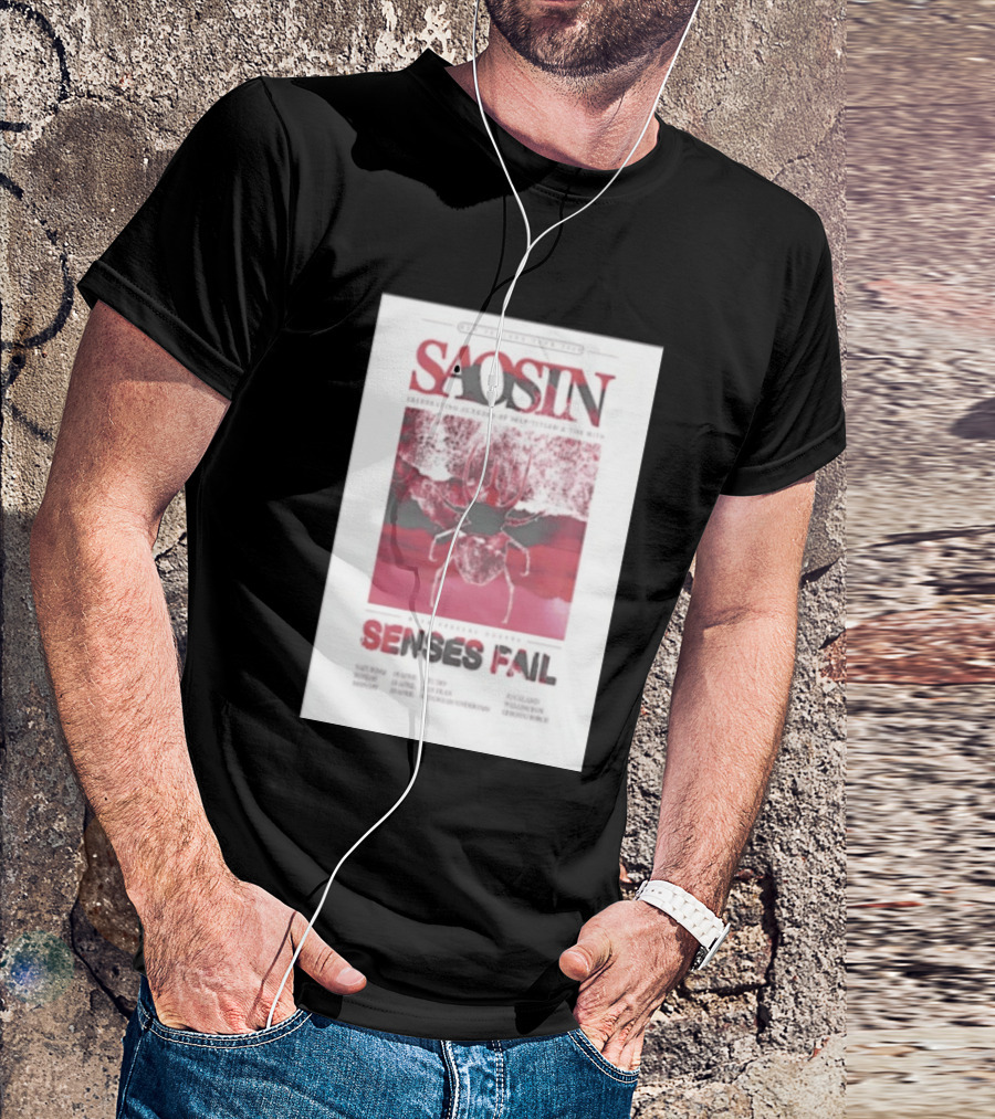 Saosin Sense Fail 2026 New Zealand Tour T-Shirt