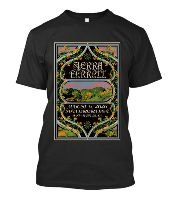 Sierra Ferrell August 6 2026 Santa Barbara Bowl Santa Barbara CA T-Shirt