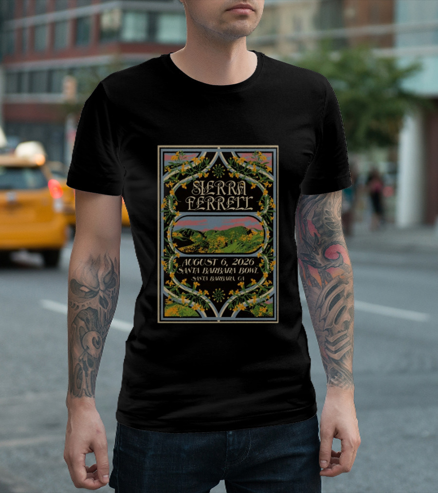 Sierra Ferrell August 6 2026 Santa Barbara Bowl Santa Barbara CA T-Shirt