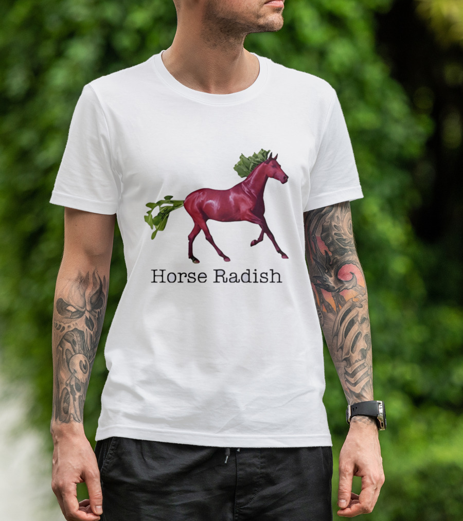 Horse Radish Vegetable Pun Humor T-Shirt