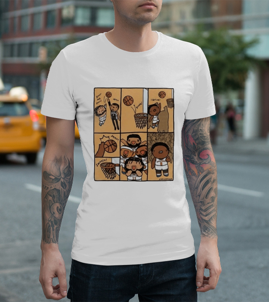 Karl Anthony Towns Jimindraws Knicks Shoot My Shot Basketball Comic T-Shirt