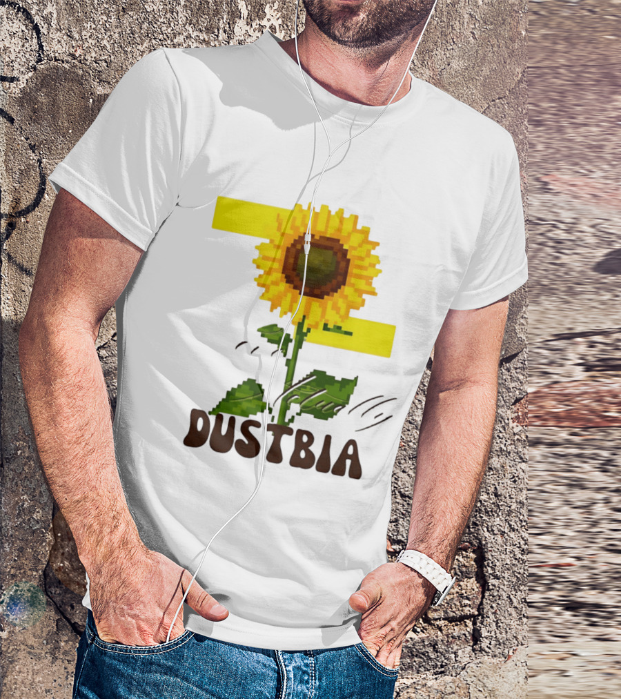 Love Actually Dustbia Pixel Sunflower T-Shirt