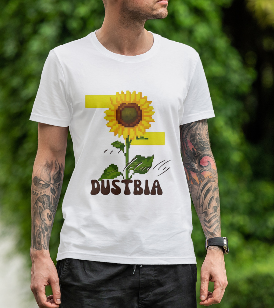 Love Actually Dustbia Pixel Sunflower T-Shirt