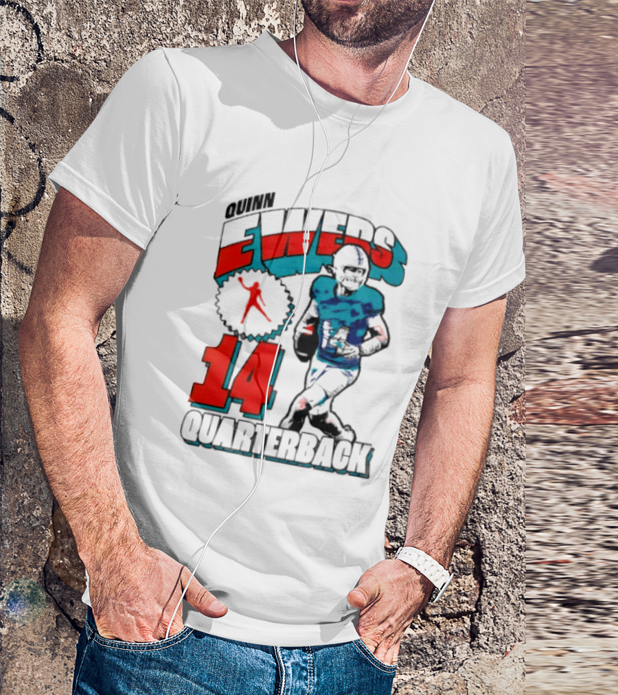 Quinn Ewers Miami Dolphins 14 Football Quarterback T-Shirt