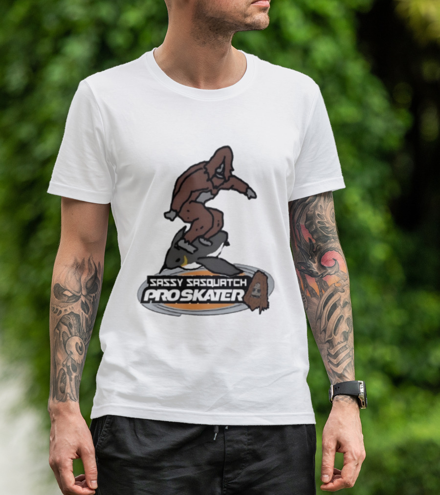 Sassy Sasquatch Pro Skater Meme T-Shirt
