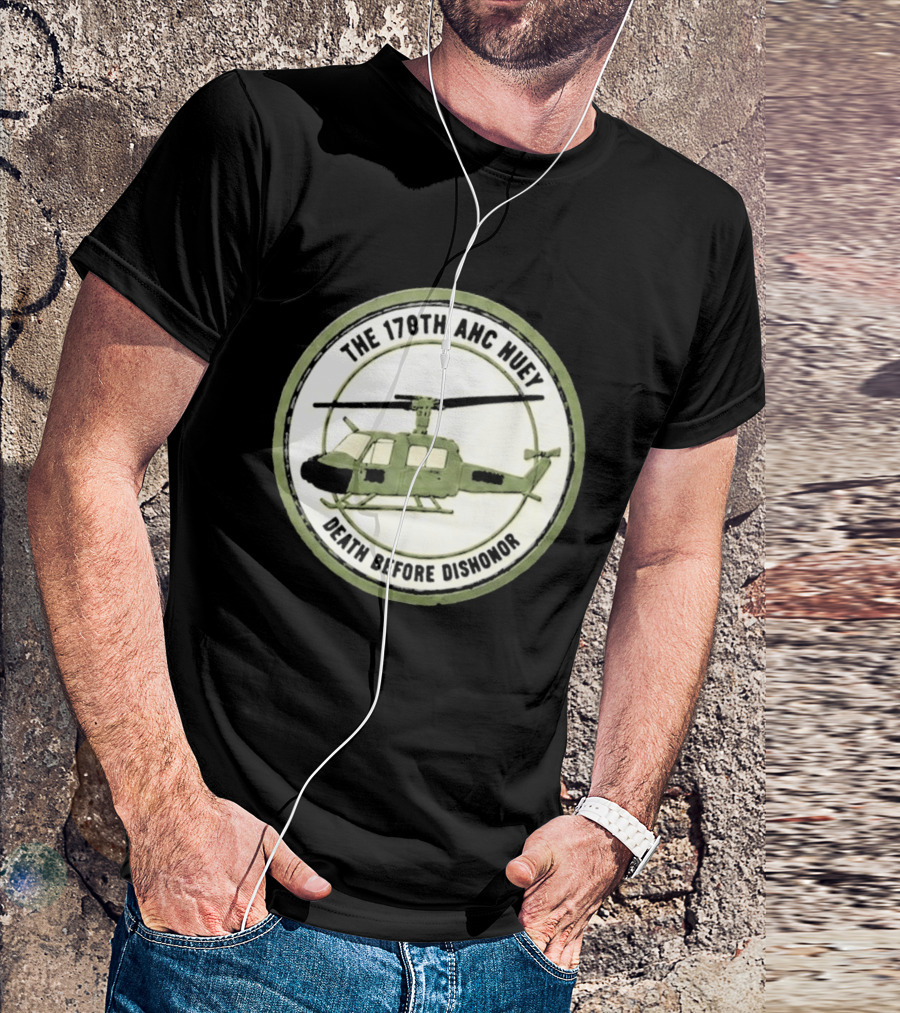 The 178th AHC Huey Death Before Dishonor Helicopter T-Shirt