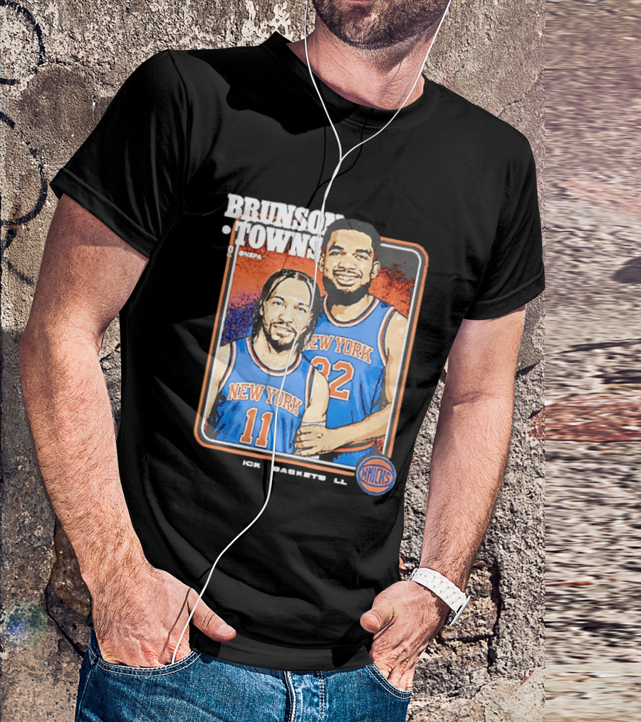 Brunson Towns NBA New York Knicks 11 32 Knicks Step Brothers T-Shirt