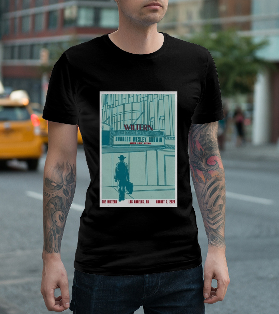 Charles Wesley Godwin Live At The Wiltern With Lilly Hiatt August 7 2026 Los Angeles CA T-Shirt