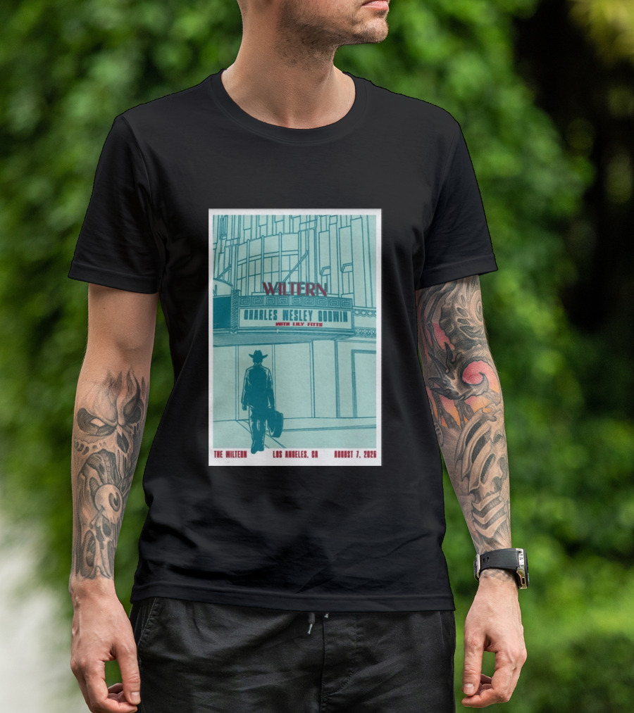 Charles Wesley Godwin Live At The Wiltern With Lilly Hiatt August 7 2026 Los Angeles CA T-Shirt