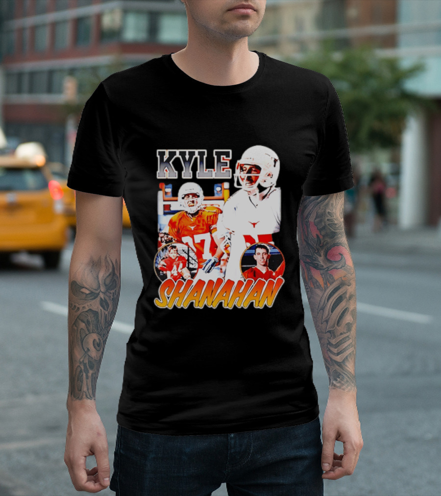 Kyle Shanahan Texas Longhorns Football Legend Player Number 17 T-Shirt