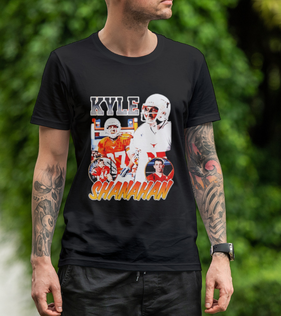 Kyle Shanahan Texas Longhorns Football Legend Player Number 17 T-Shirt