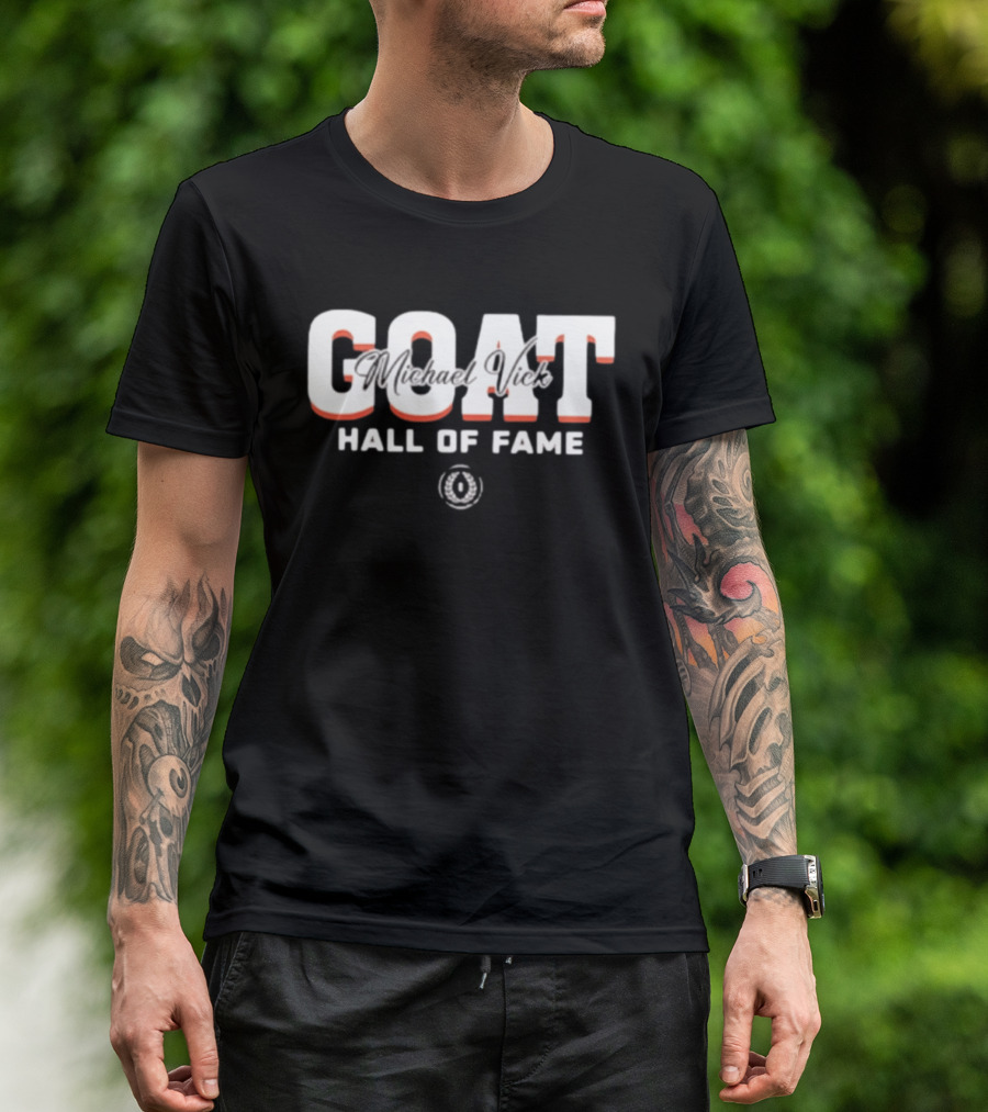 GOAT Michael Vick Hall Of Fame Virginia Tech Hokies 2025 T-Shirt