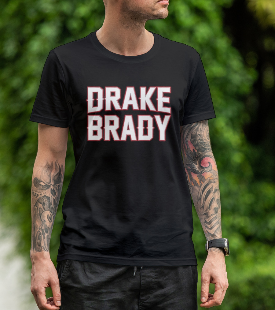Drake Brady Bold Lettering Sports Fusion T-Shirt