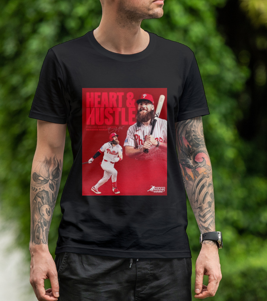 Philadelphia Phillies Heart & Hustle Award Winner Brandon Marsh T-Shirt